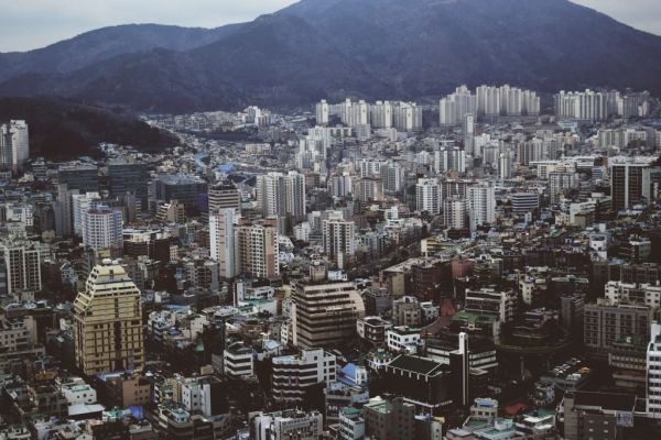 Panorámica de Busan, una de las ciudades imprescindibles que ver en Corea del Sur