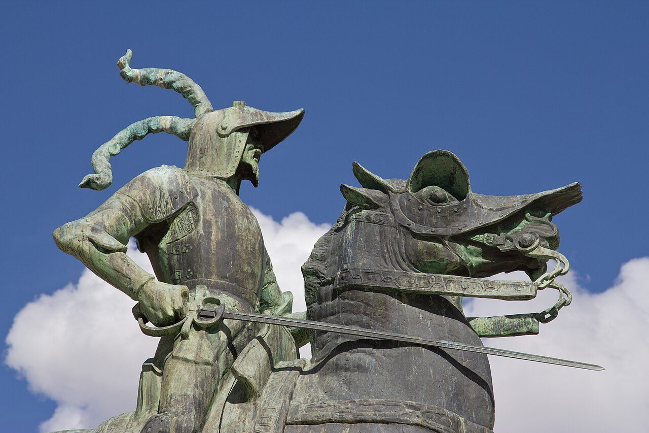 La estatua de Pizarro, símbolo de Trujillo, ciudad de conquistadores