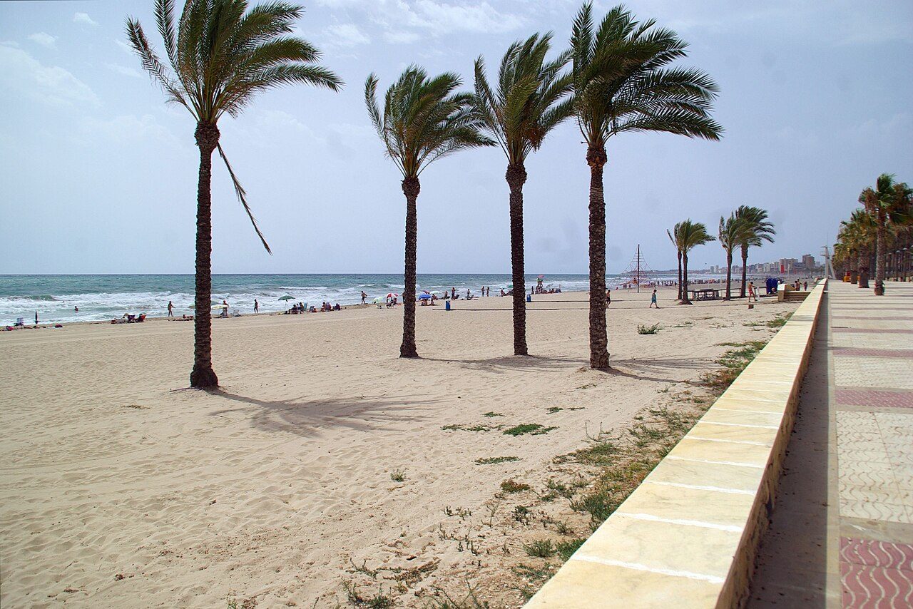 La playa de Muchavista, una de las mejores para disfrutar del sol en El Campello