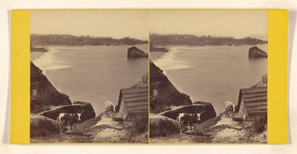 Panorámica de la costa en una visita guiada en Biarritz.