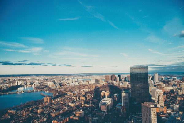 Vistas panorámicas desde un mirador, una de las mejores entradas y museos en Boston