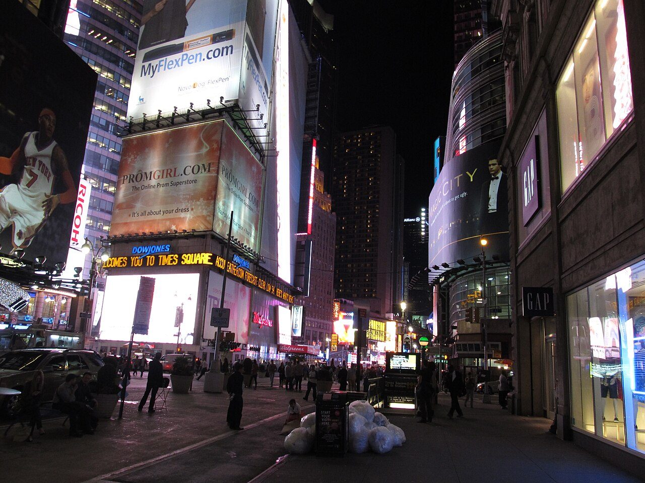 Marquesinas de los teatros de Broadway, uno de los grandes espectáculos en Nueva York.