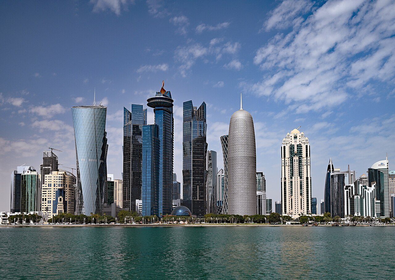 Panorámica de West Bay durante una visita guiada en Doha
