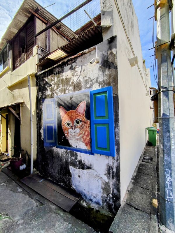 El arte urbano de George Town, el gran museo al aire libre de la ruta.