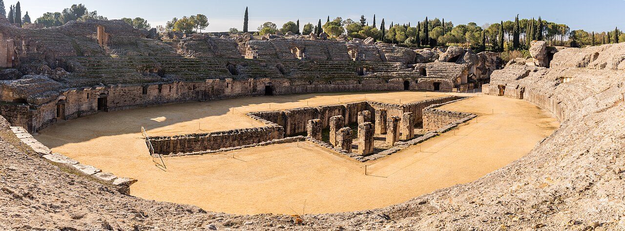 El anfiteatro de Itálica, uno de los mayores del mundo romano