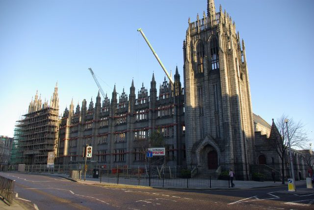 El Marischal College, uno de los imprescindibles que ver en Aberdeen
