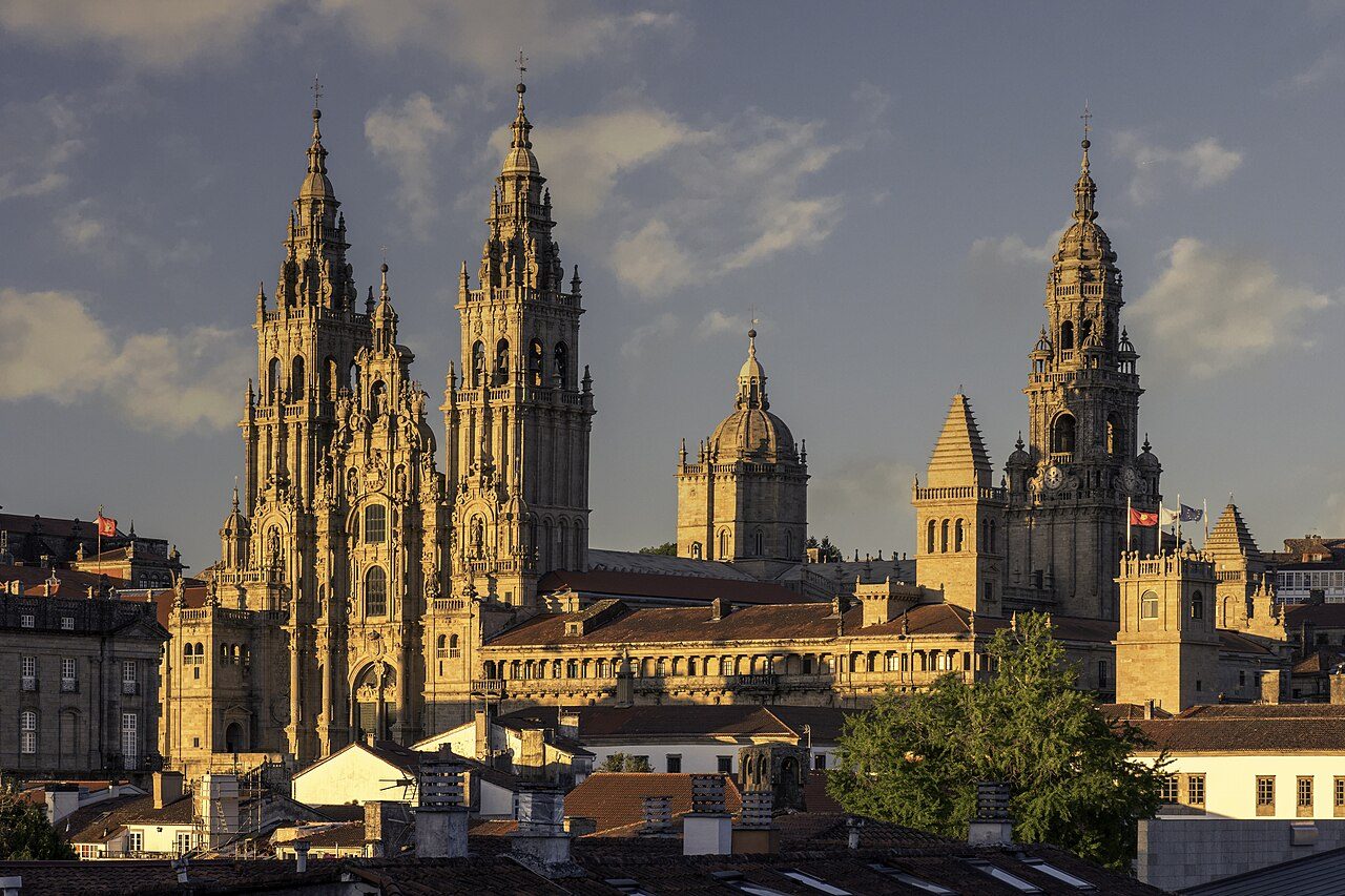 Vistas de la catedral desde el Parque da Alameda, uno de los mejores miradores