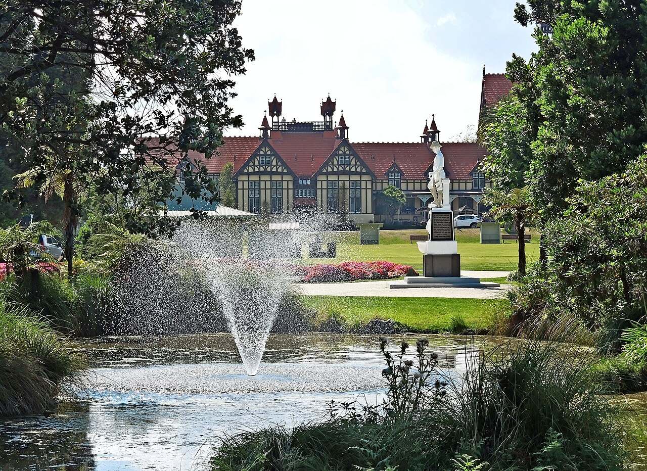 Los Government Gardens, una de las postales clásicas que ver en Rotorua