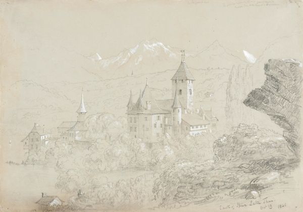 El castillo de Spiez sobre el lago, una de las excursiones más bonitas cerca de Thun