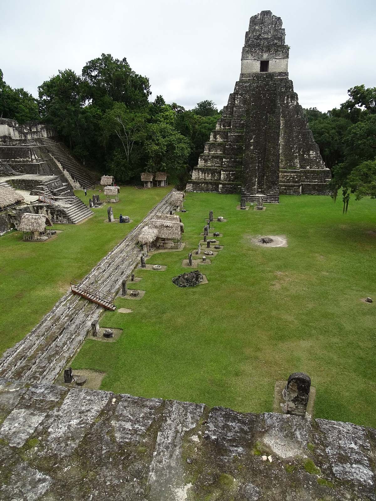 Excursiones de un día en Flores: los templos de Tikal emergiendo sobre la selva del Petén.