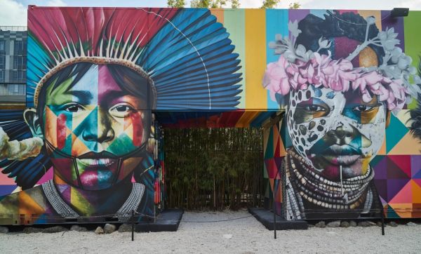 Murales de Wynwood Walls, una de las mejores entradas y museos en Miami.
