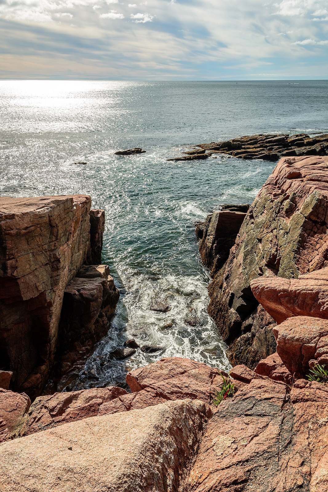 Costa de granito rosado del Parque Nacional Acadia, lo imprescindible que ver en Bar Harbor
