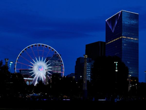 Qué ver en Atlanta: los rascacielos del downtown vistos desde Centennial Park