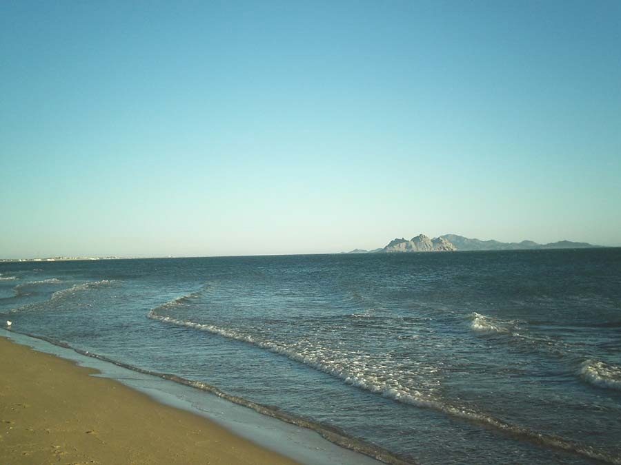 Playa dorada en una excursión de un día en Hermosillo hacia Bahía Kino