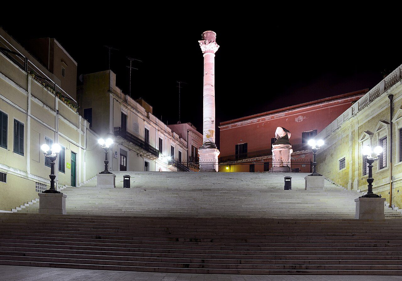 Las columnas romanas, uno de los lugares que ver en Brindisi