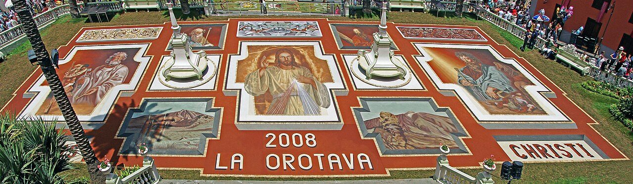 Las alfombras de flores del Corpus, una tradición única que ver en La Orotava