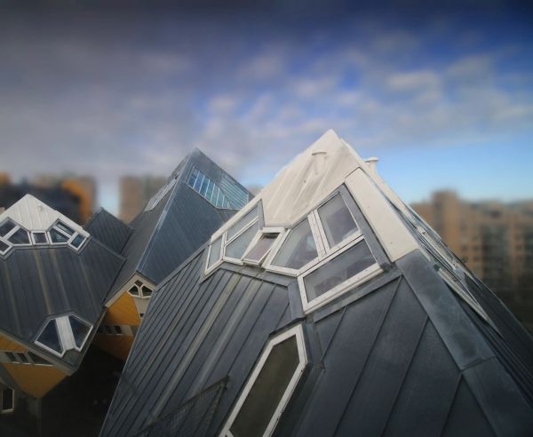 Las famosas casas cubo, el edificio más original que ver en Rotterdam