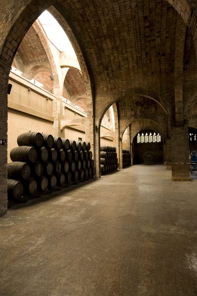 Bodegas de cava en San Sadurní de Noya, la capital del cava