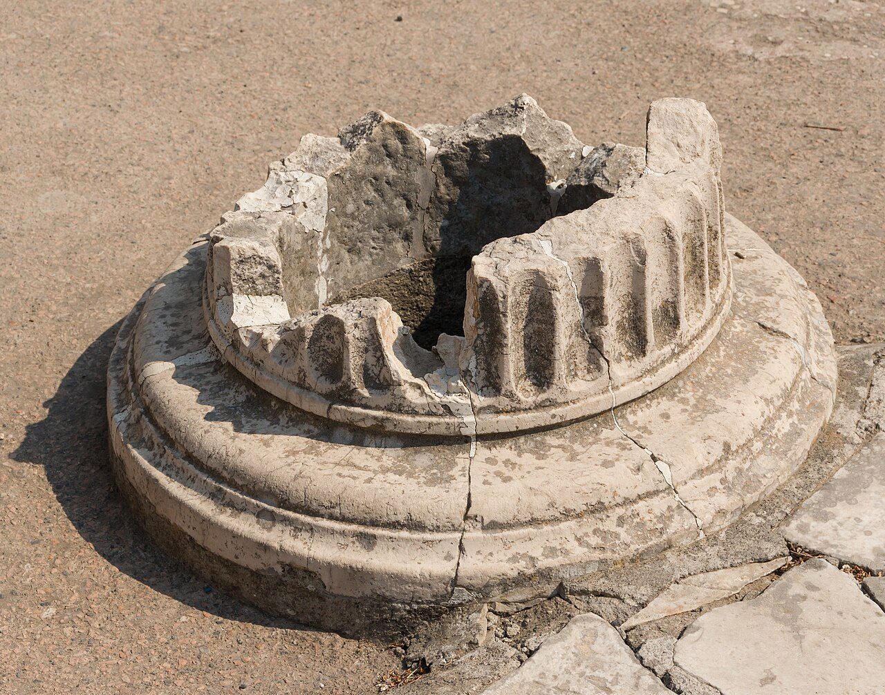 Calles empedradas de Herculano, un pueblo romano casi intacto