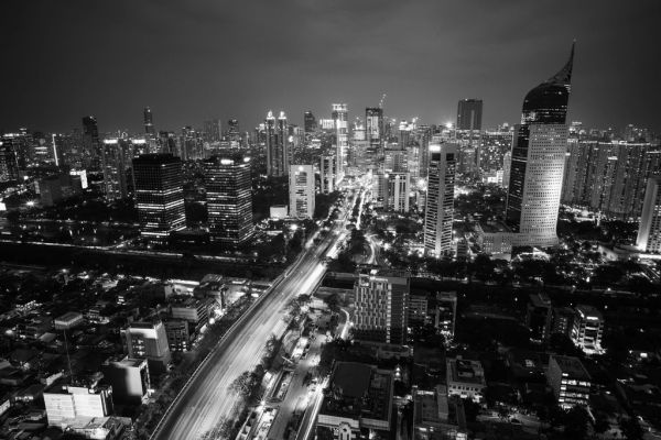 Panorámica de la megaciudad de Yakarta, capital de Indonesia