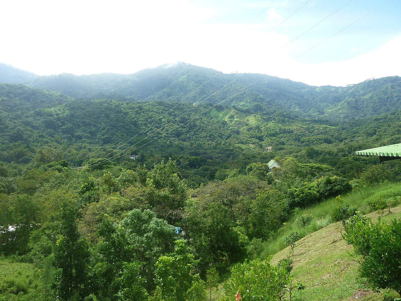 La carretera de montaña que sube a Minca desde Santa Marta