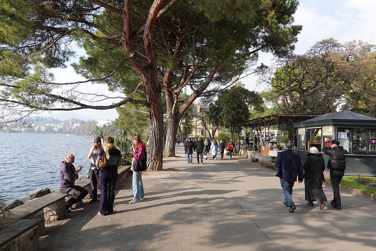 El paseo del lago hacia Montreux, una excursión ideal cerca de Veytaux