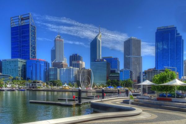 Vistas del skyline desde Kings Park, imprescindible de qué ver en Perth