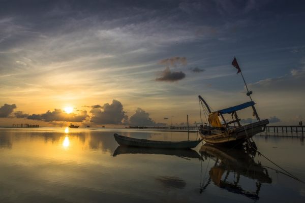 Atardecer sobre el mar, una estampa clásica de qué ver en Phu Quoc