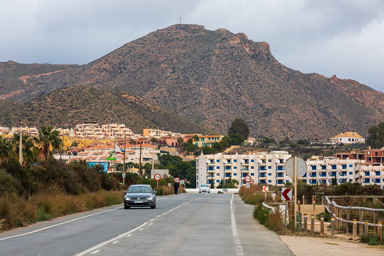 Vistas del litoral de Puerto de Mazarrón, en la costa murciana