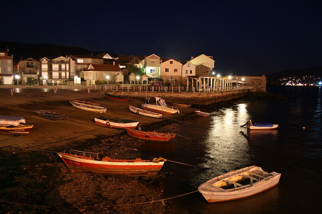 Panorámica de la costa de las Rías Baixas, en el suroeste de Galicia