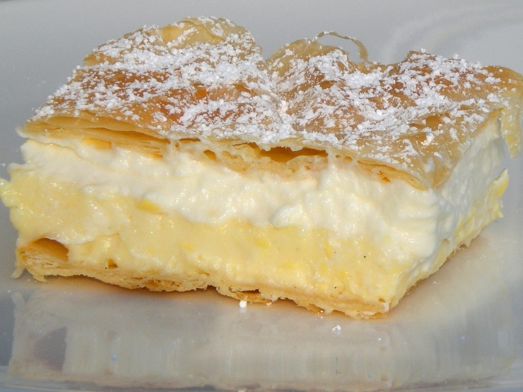 La kremšnita, la famosa tarta de crema típica de Bled