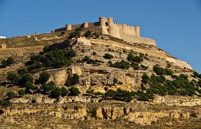 El castillo de Chinchilla, otro de los grandes atractivos que ver en la provincia de Albacete.