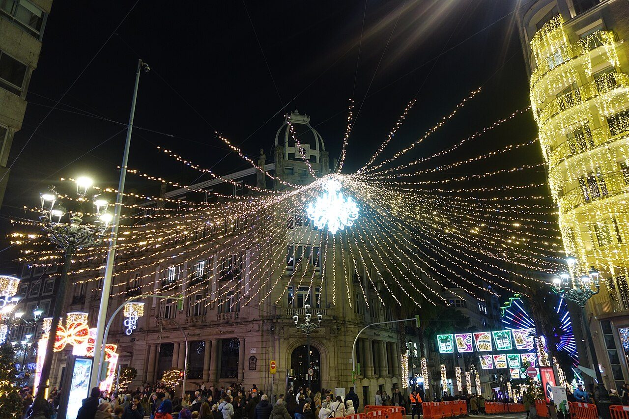 Las famosas luces de Navidad, un imprescindible que ver en Vigo en invierno