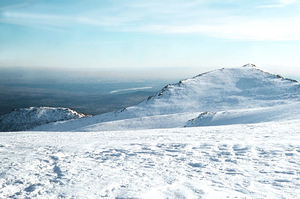 El skyline nevado, una de las mejores vistas que ver en el Real Sitio de San Ildefonso
