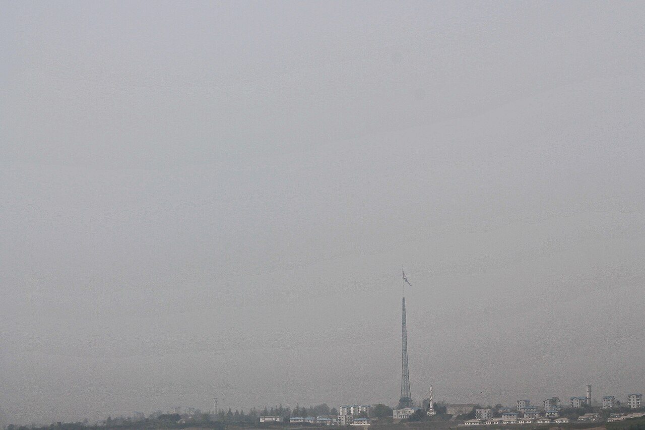 Vistas hacia el norte en una de las excursiones de un día en Seúl más populares, la DMZ.