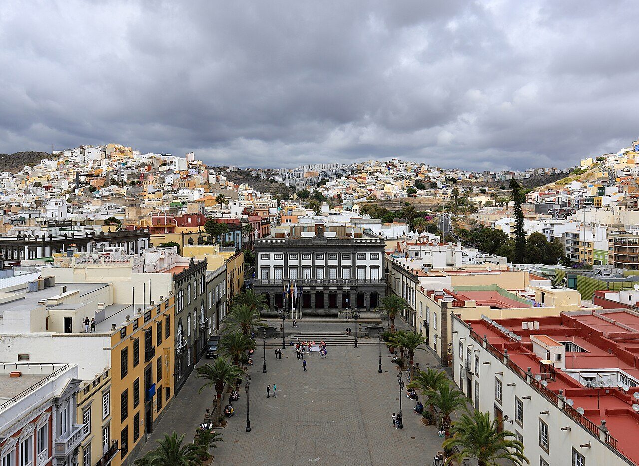 Vista general de Las Palmas de Gran Canaria, capital de la isla
