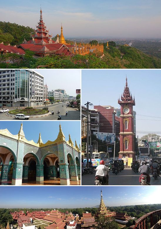 Vista general de Mandalay, punto de partida para descubrir qué ver en la ciudad