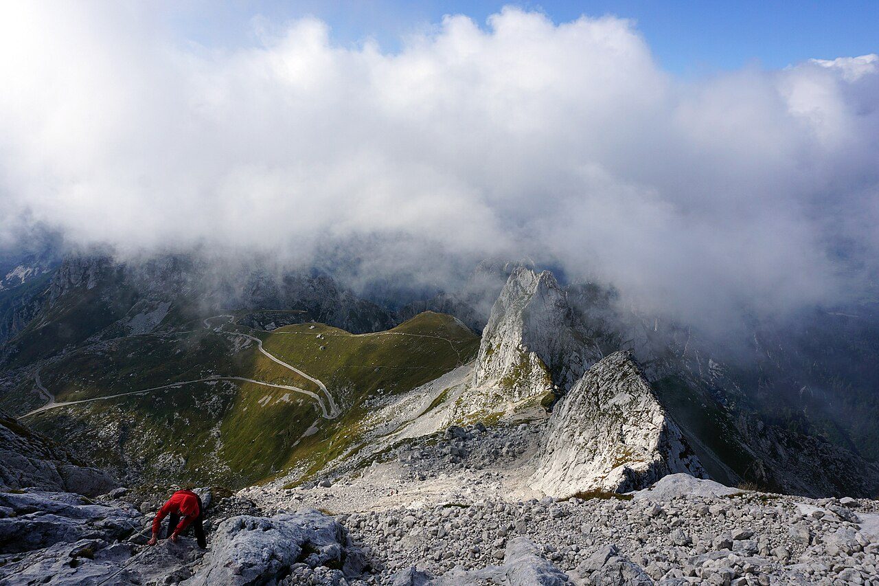 Vistas del Mangart, uno de los mejores miradores cerca de Bovec