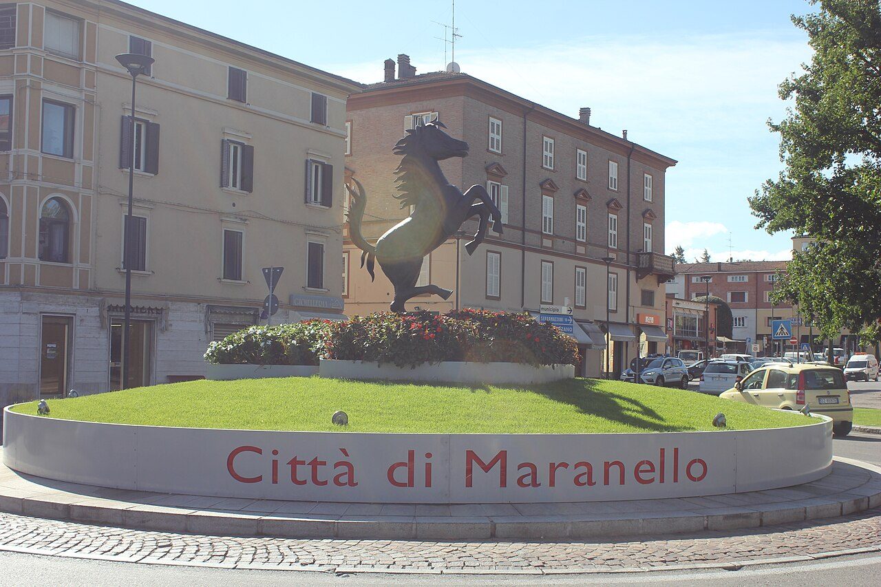 El tranquilo centro de Maranello, una de las mejores zonas donde dormir