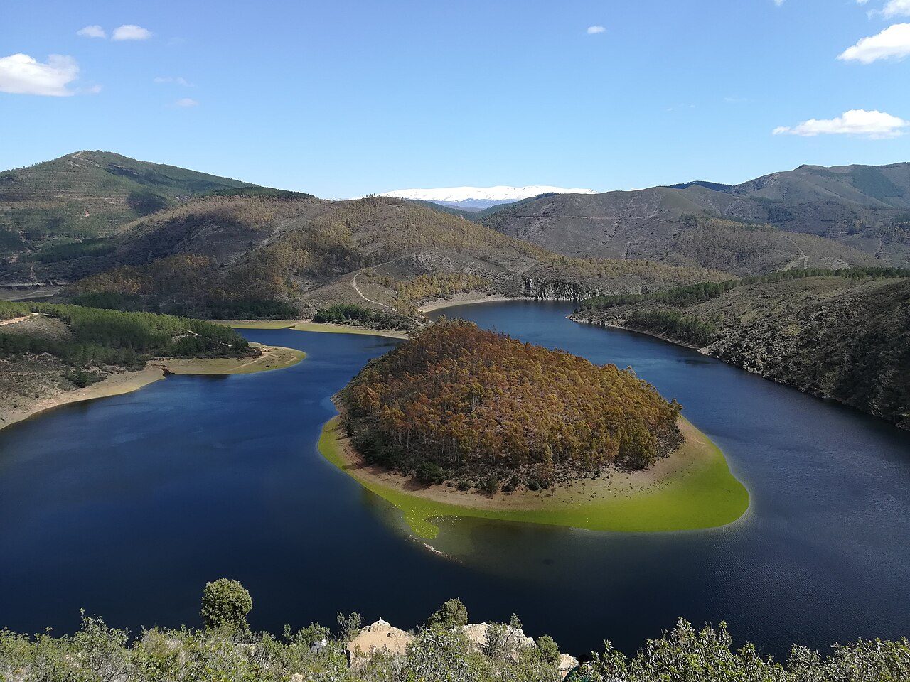 El Meandro del Melero desde el Mirador de la Antigua, una de las mejores vistas de Cáceres