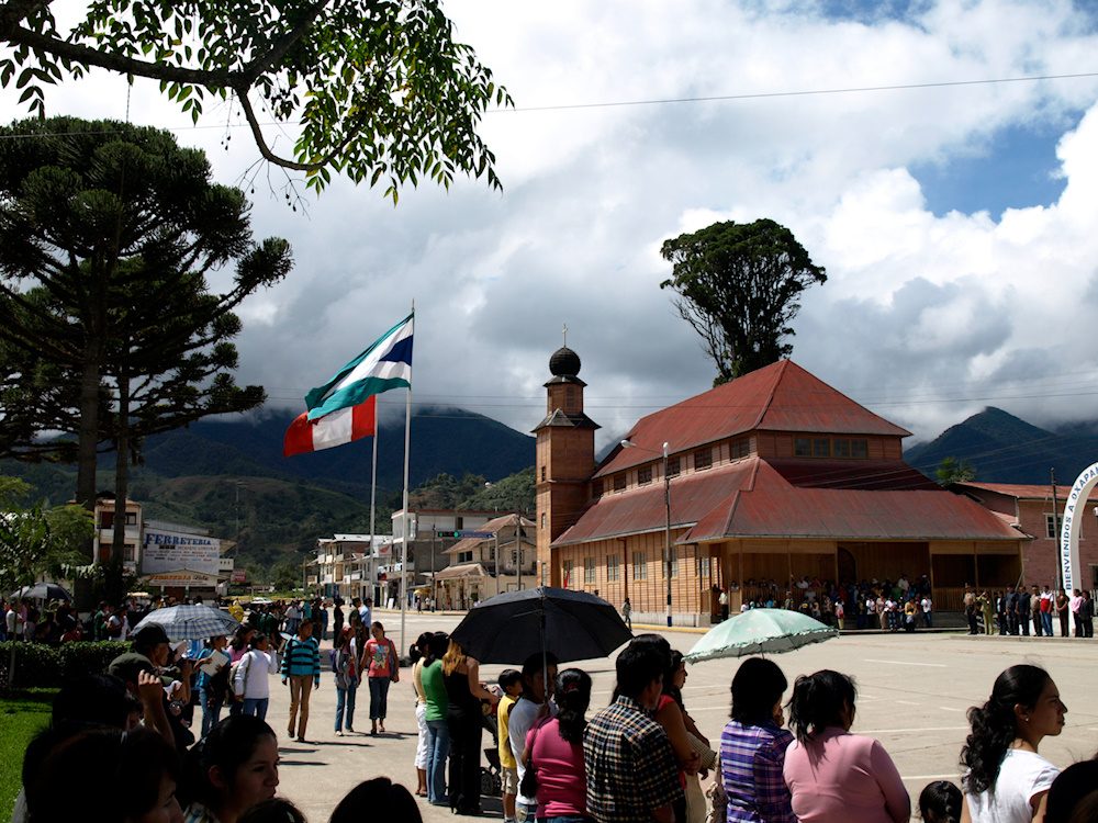 Vista del pueblo de Oxapampa, enclavado en la selva alta peruana