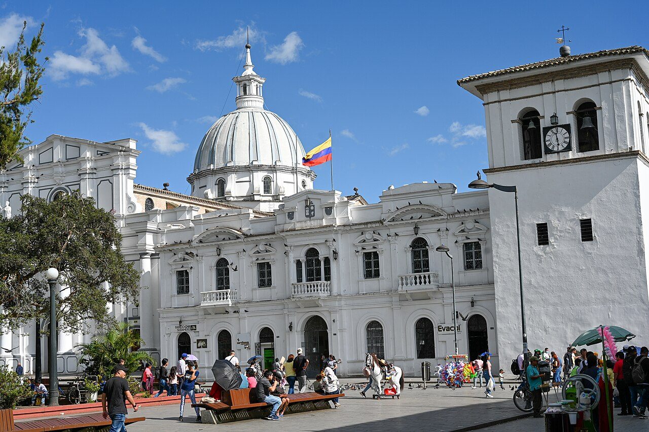 El Parque Caldas, punto de partida para ver Popayán