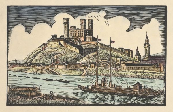 Vista panorámica de Bratislava con el castillo sobre el Danubio, la estampa clásica de qué ver en Bratislava.