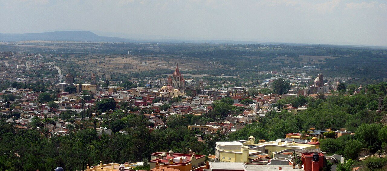 Vista panorámica desde El Mirador, uno de los mejores lugares que ver en San Miguel de Allende