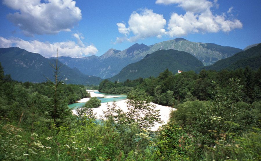 El valle del río Soča, uno de los grandes atractivos que ver en Bovec