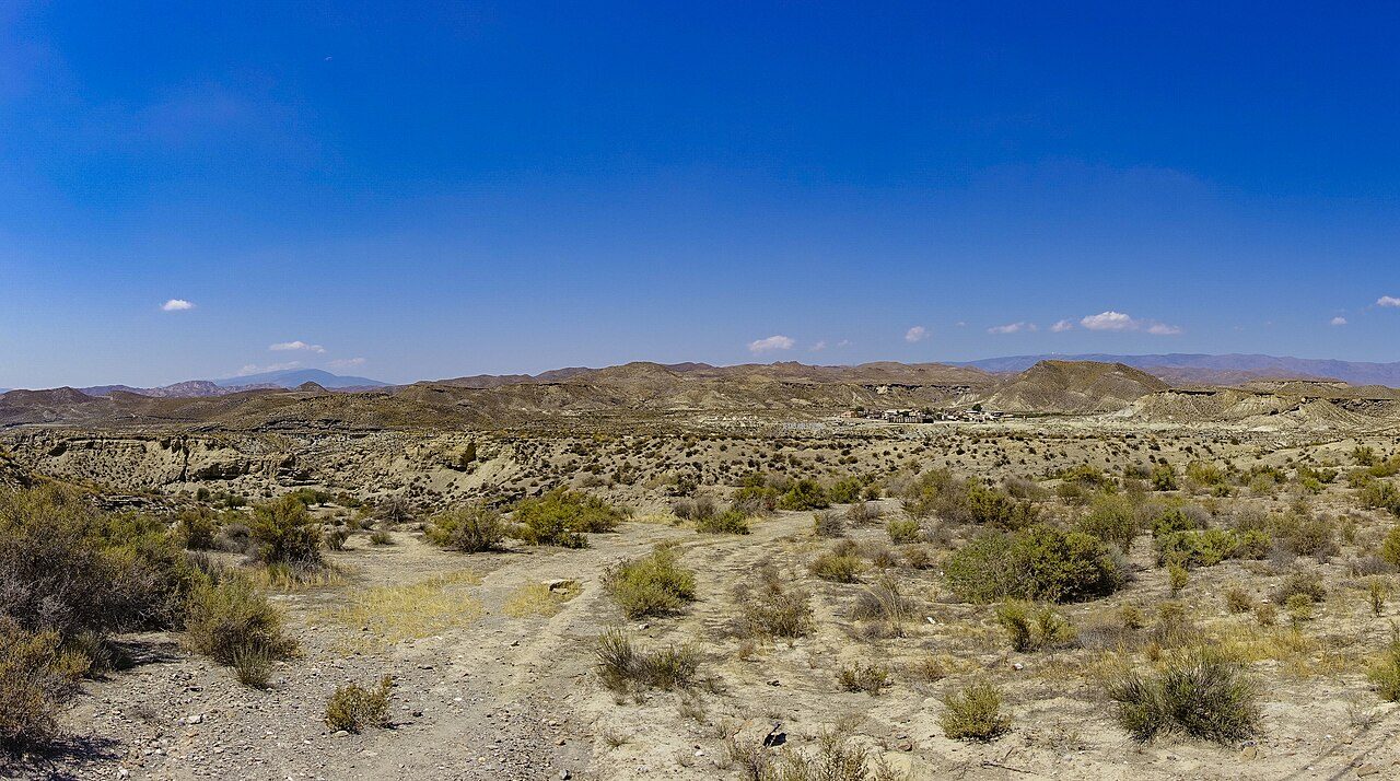 El paisaje de cárcavas del desierto de Tabernas, único en Europa