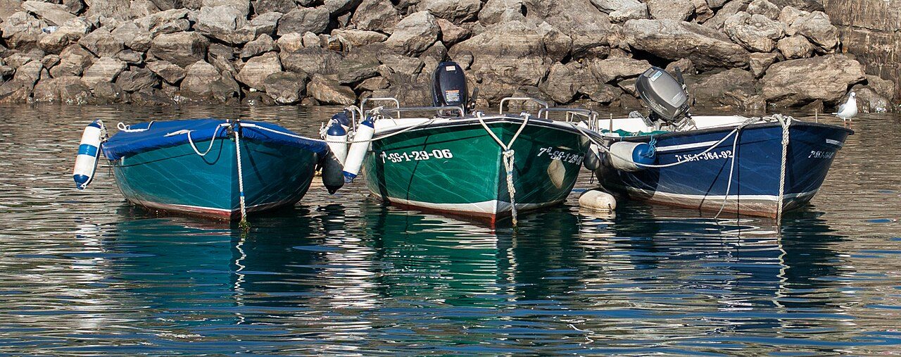 El barrio de la Marina de Hondarribia, punto de partida marinero de la ruta.