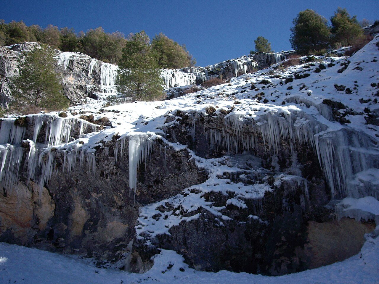 El río Borosa, en el Parque Natural de las Sierras de Cazorla, Segura y Las Villas.