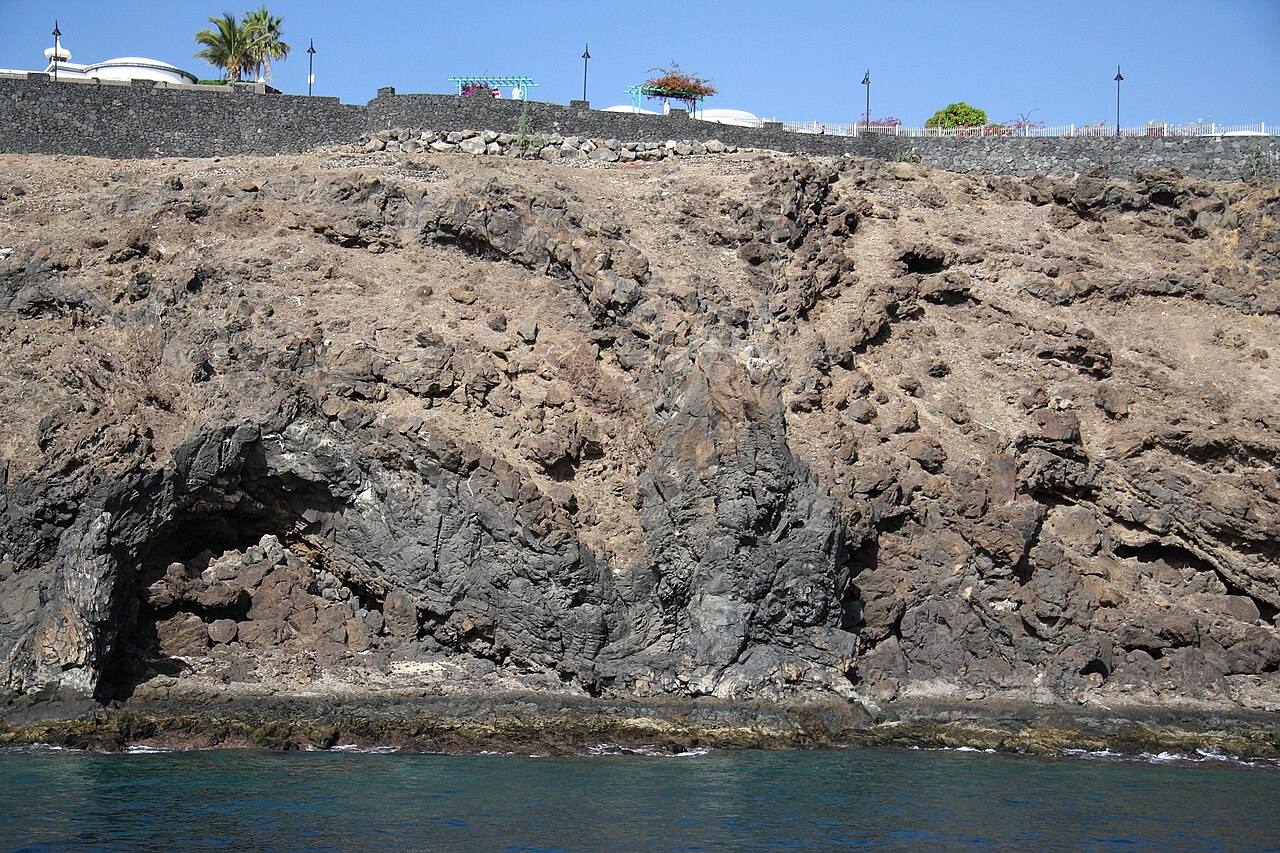 Vistas de la costa de Tías, en el sur de Lanzarote